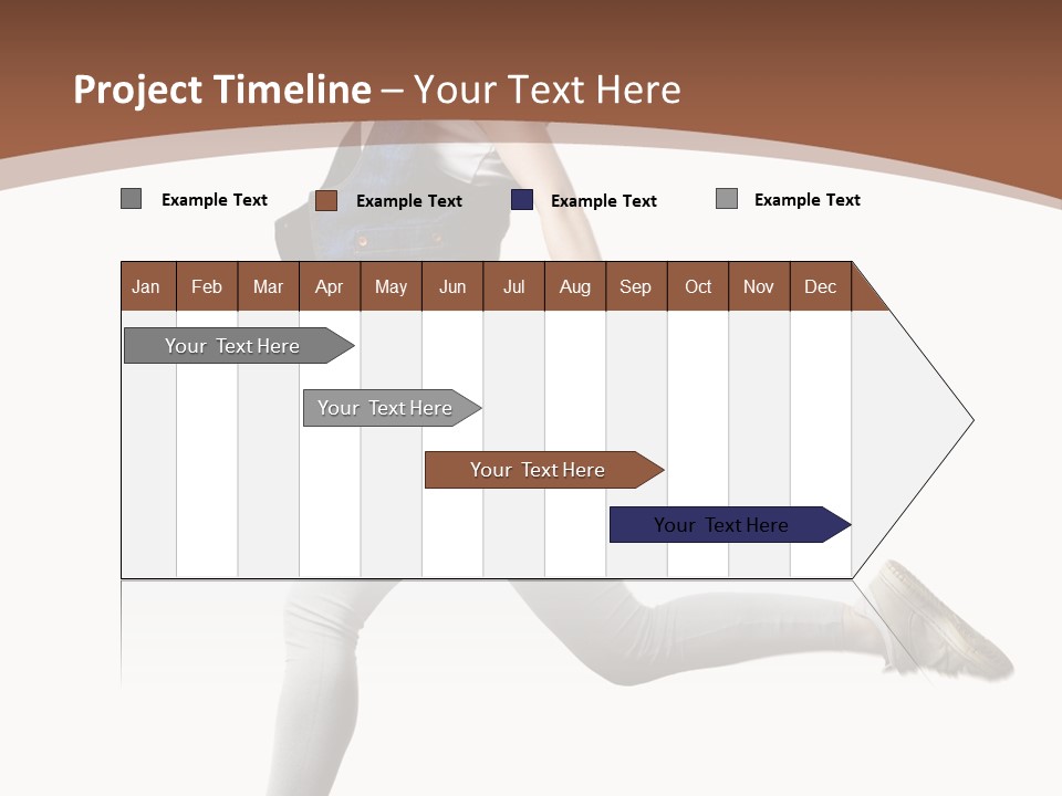 Young One Woman PowerPoint Template
