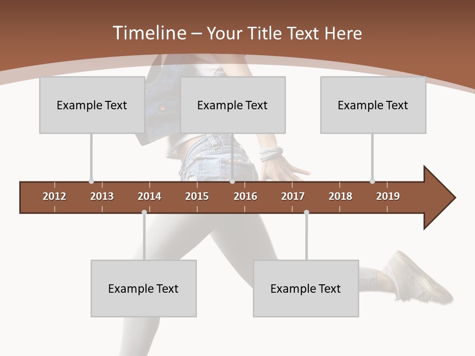 Young One Woman PowerPoint Template
