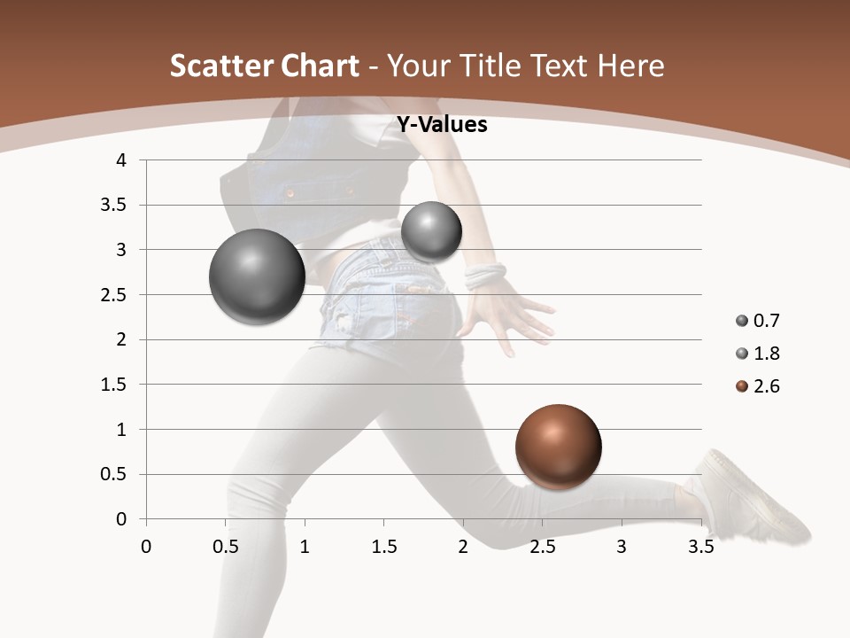Young One Woman PowerPoint Template