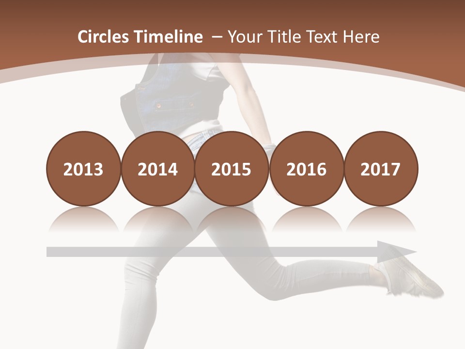 Young One Woman PowerPoint Template