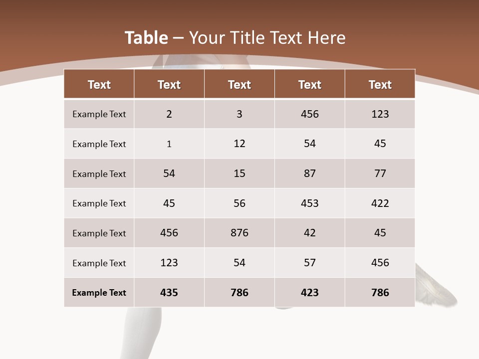 Young One Woman PowerPoint Template