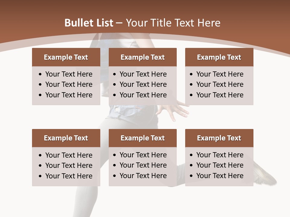 Young One Woman PowerPoint Template