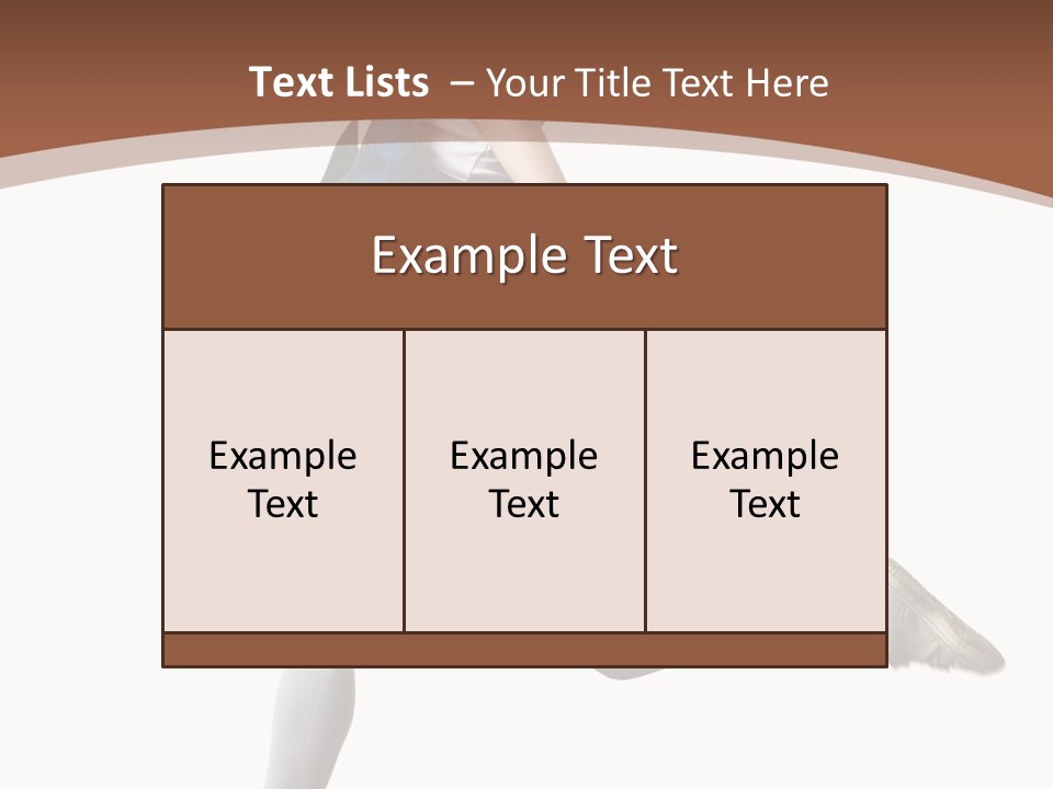 Young One Woman PowerPoint Template