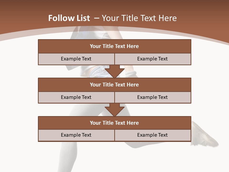 Young One Woman PowerPoint Template