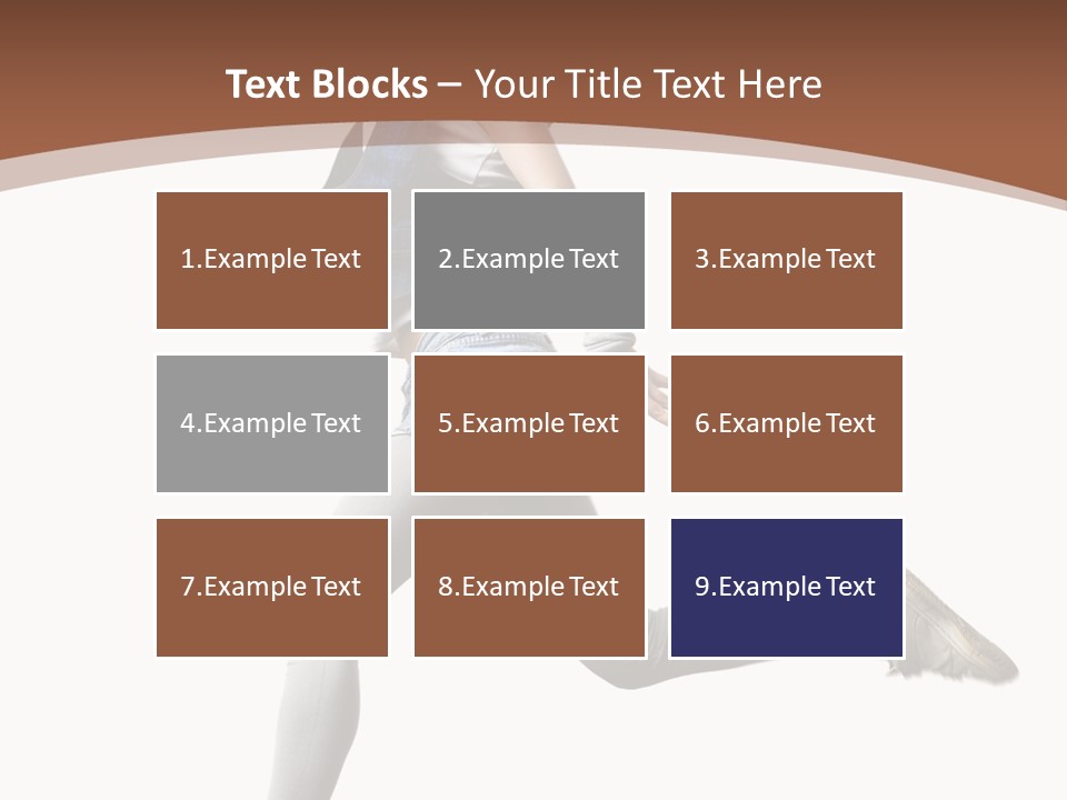 Young One Woman PowerPoint Template