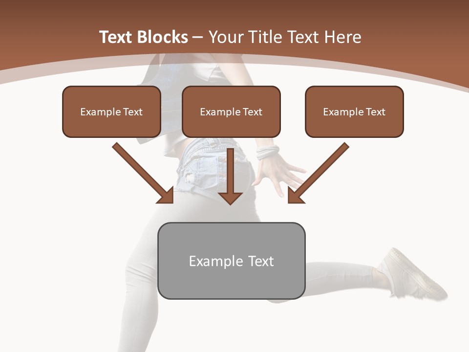 Young One Woman PowerPoint Template