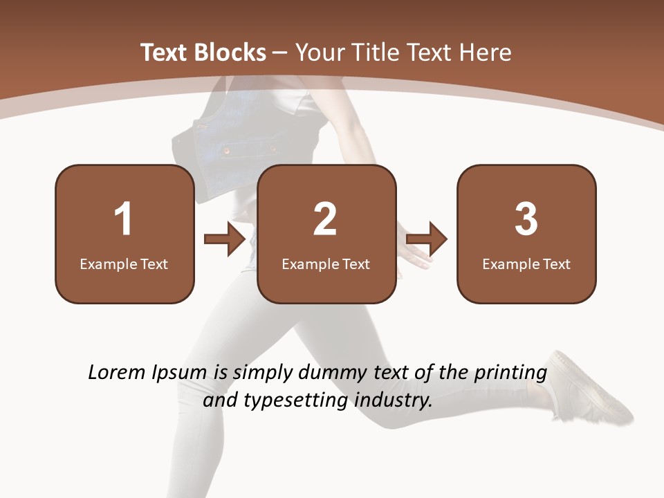 Young One Woman PowerPoint Template