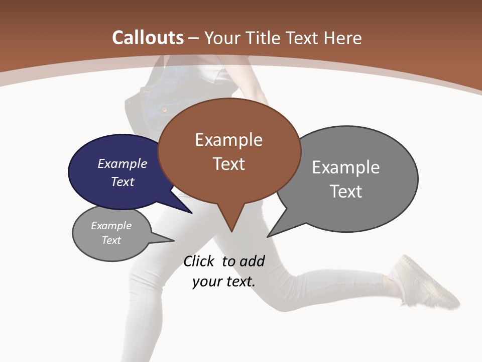 Young One Woman PowerPoint Template