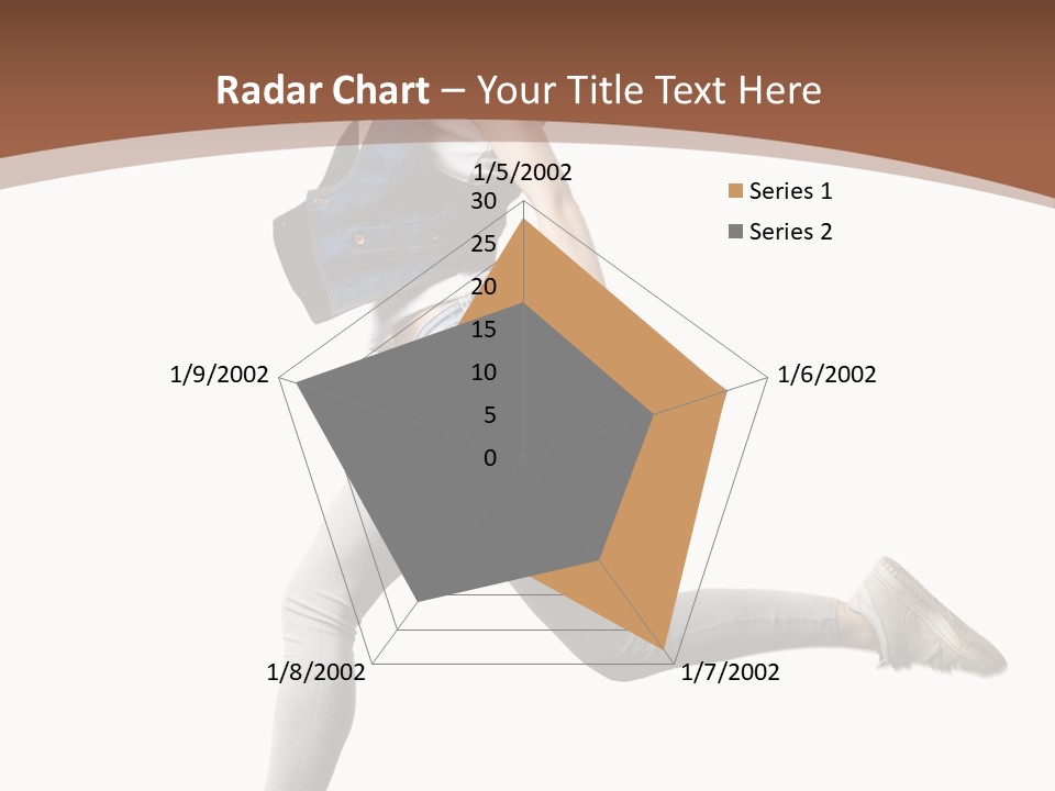 Young One Woman PowerPoint Template