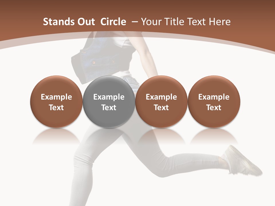 Young One Woman PowerPoint Template