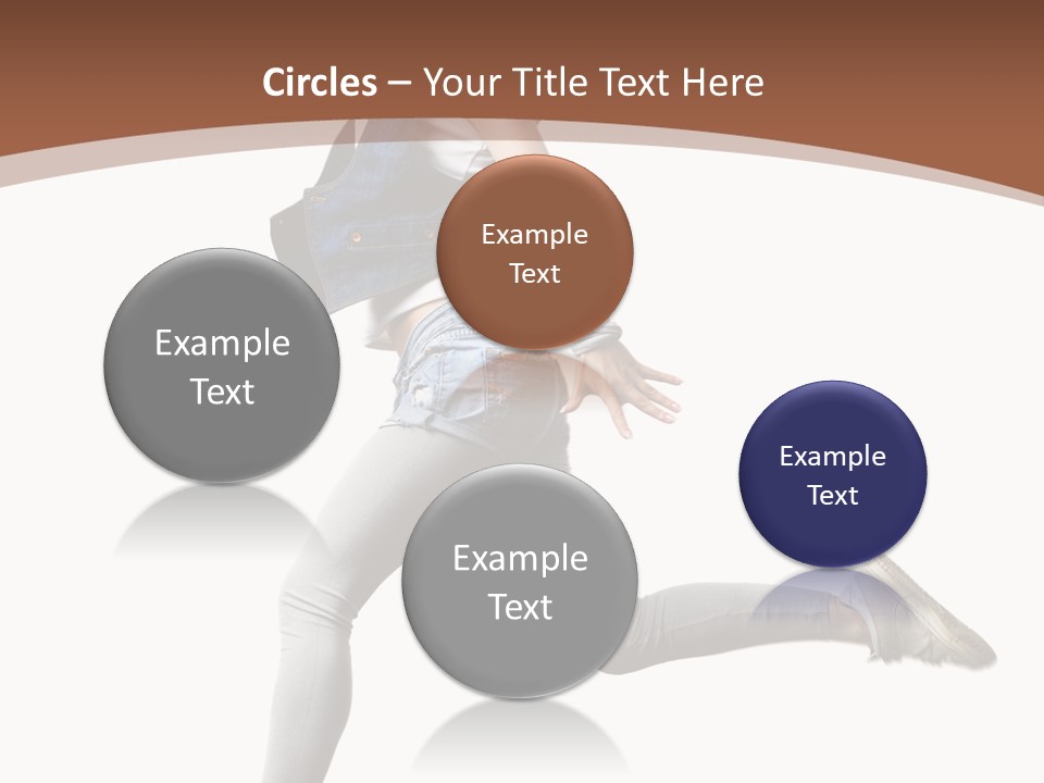 Young One Woman PowerPoint Template