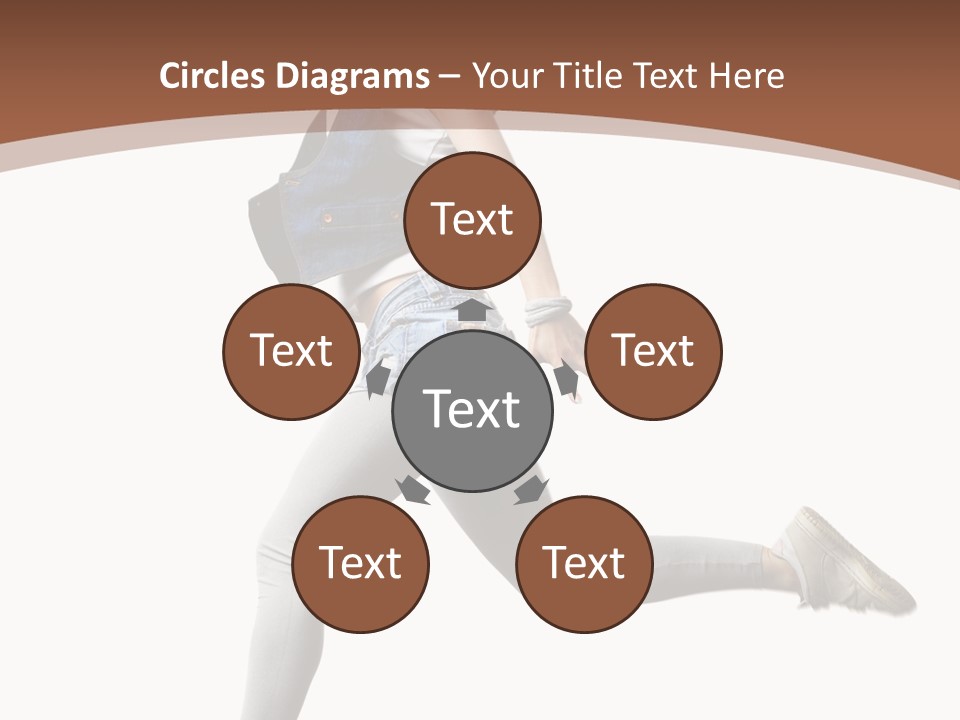 Young One Woman PowerPoint Template