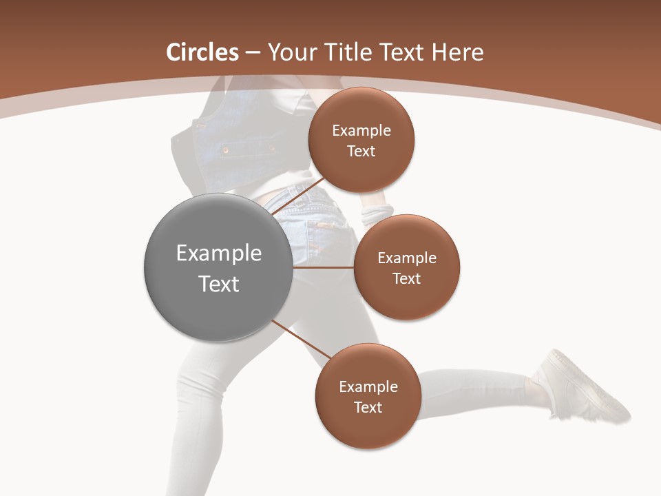 Young One Woman PowerPoint Template