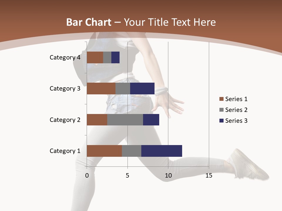Young One Woman PowerPoint Template