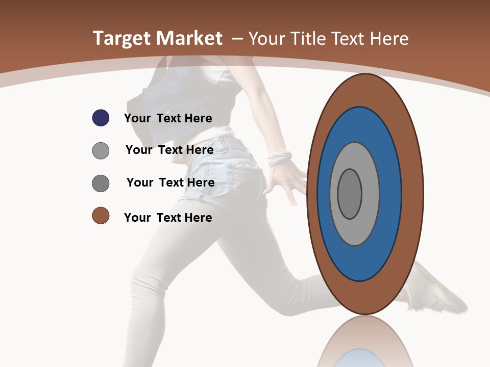 Young One Woman PowerPoint Template