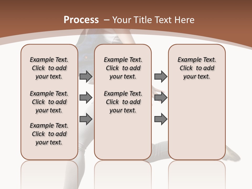 Young One Woman PowerPoint Template