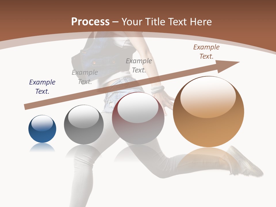 Young One Woman PowerPoint Template