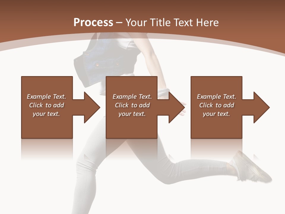 Young One Woman PowerPoint Template