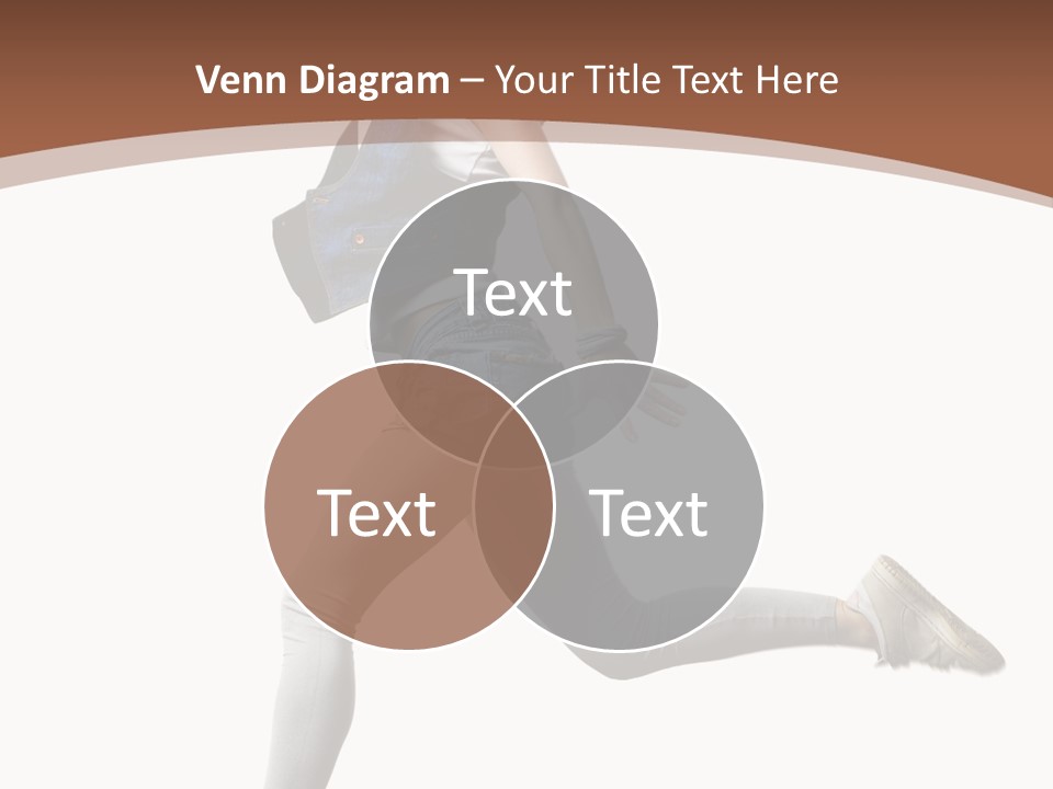 Young One Woman PowerPoint Template