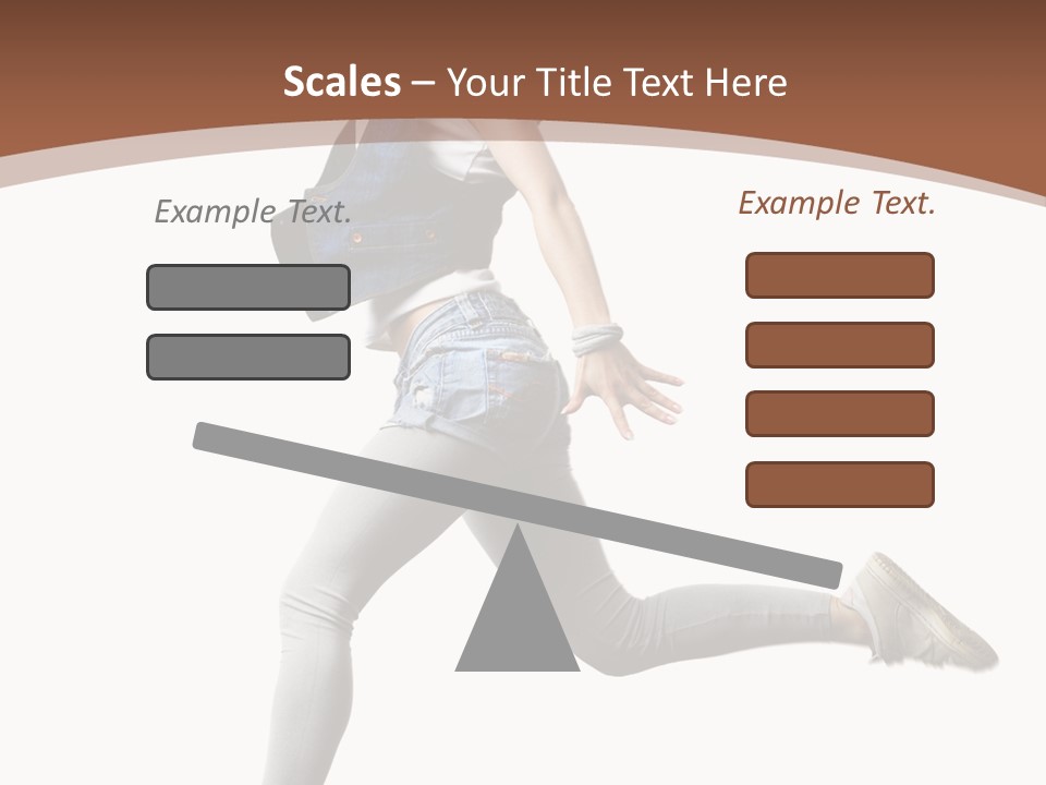 Young One Woman PowerPoint Template