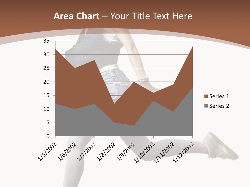 Young One Woman PowerPoint Template