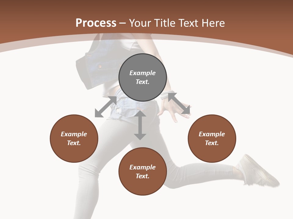 Young One Woman PowerPoint Template