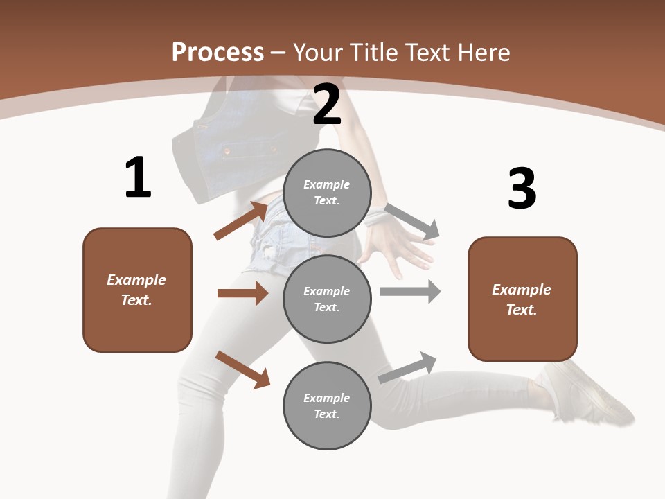 Young One Woman PowerPoint Template