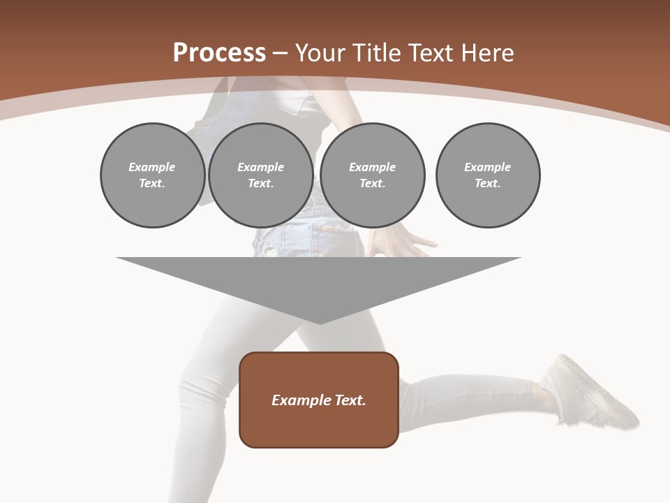 Young One Woman PowerPoint Template