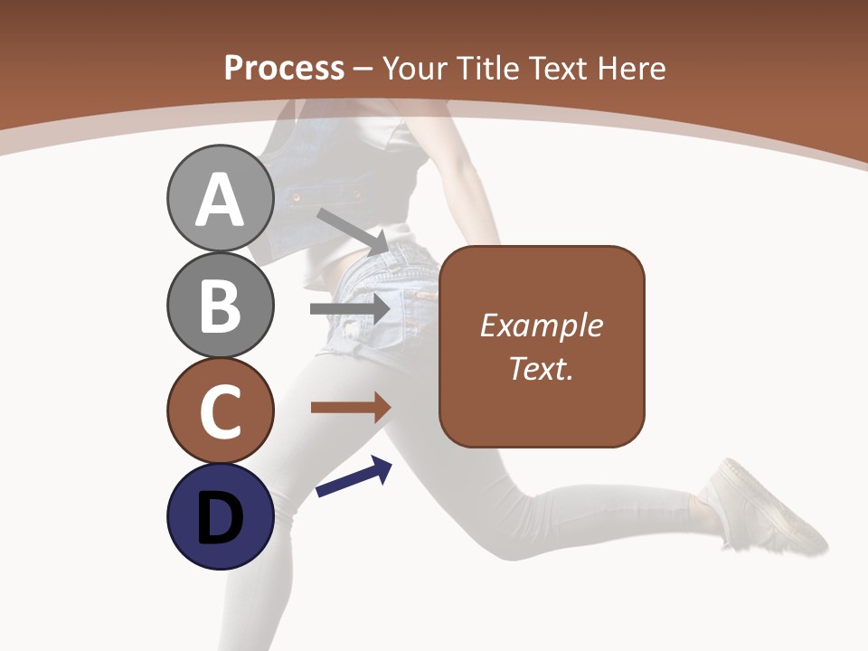 Young One Woman PowerPoint Template