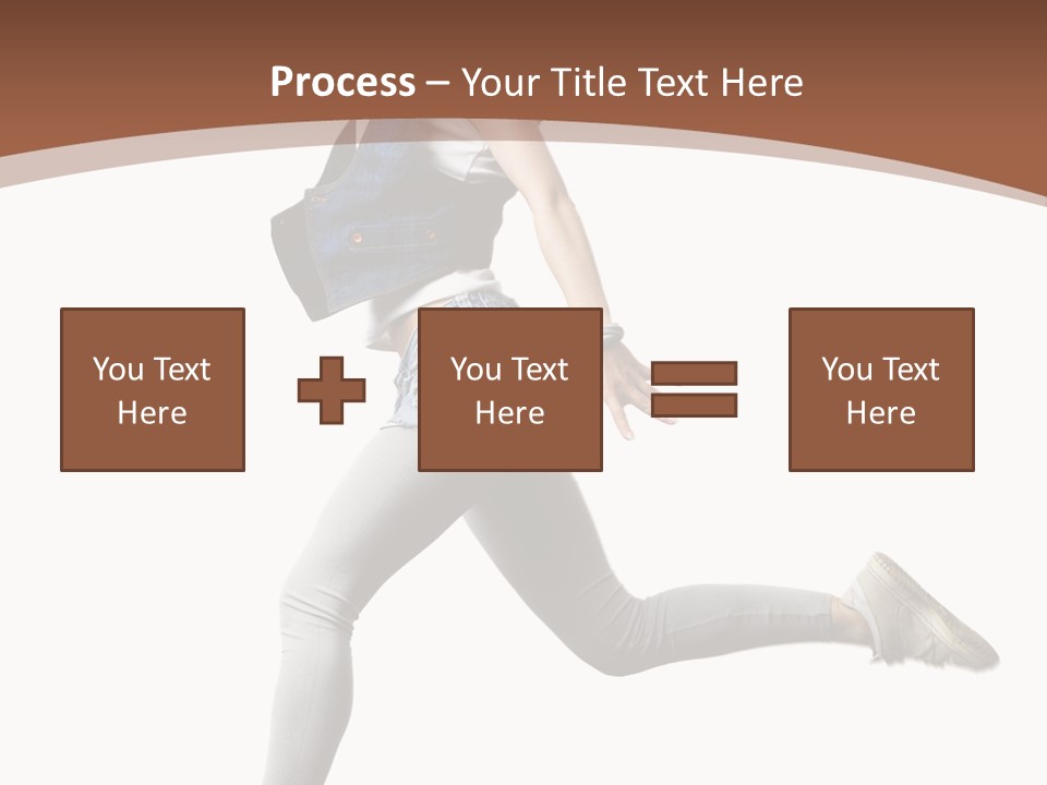 Young One Woman PowerPoint Template