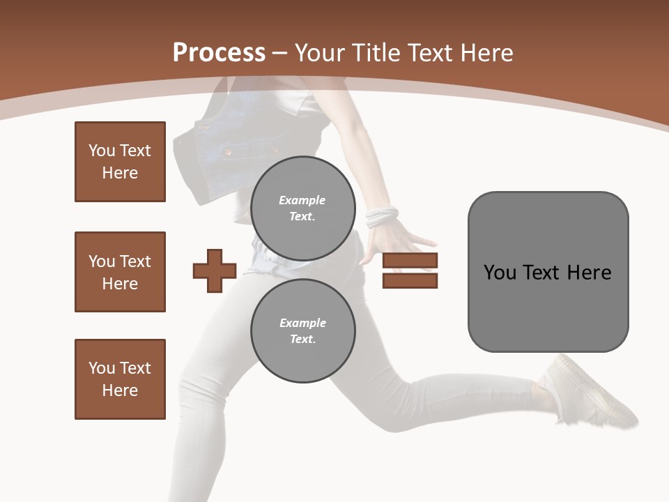 Young One Woman PowerPoint Template