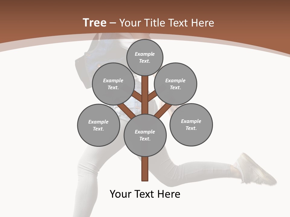 Young One Woman PowerPoint Template