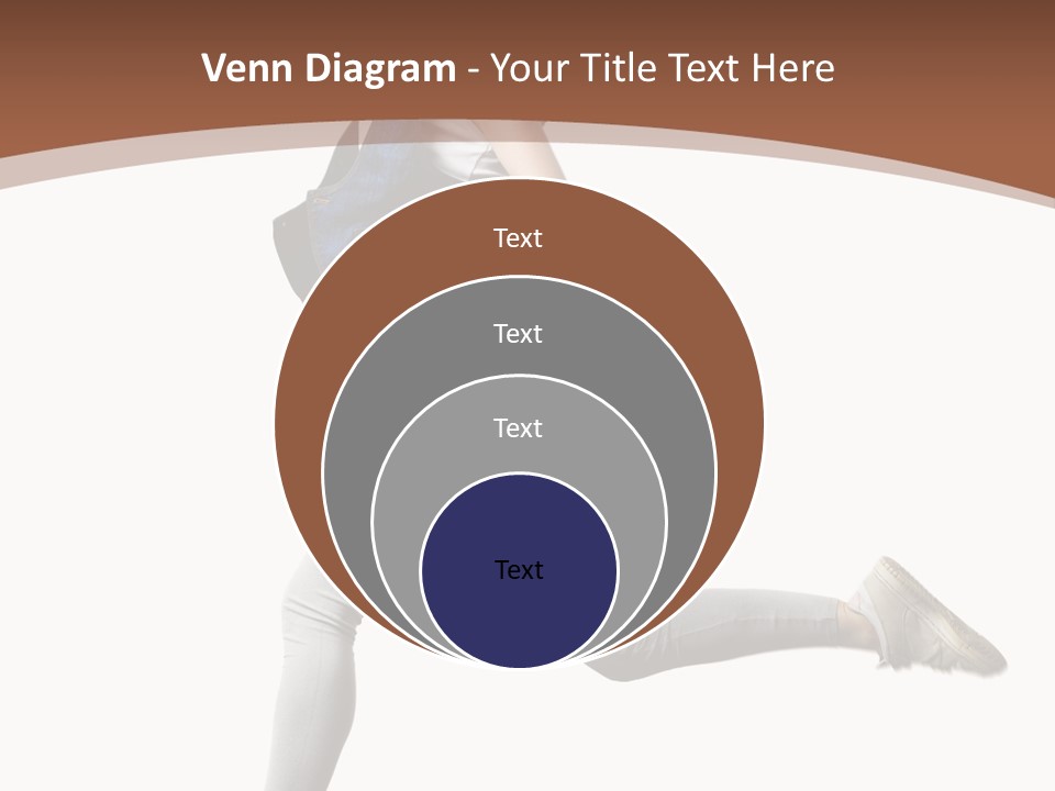 Young One Woman PowerPoint Template