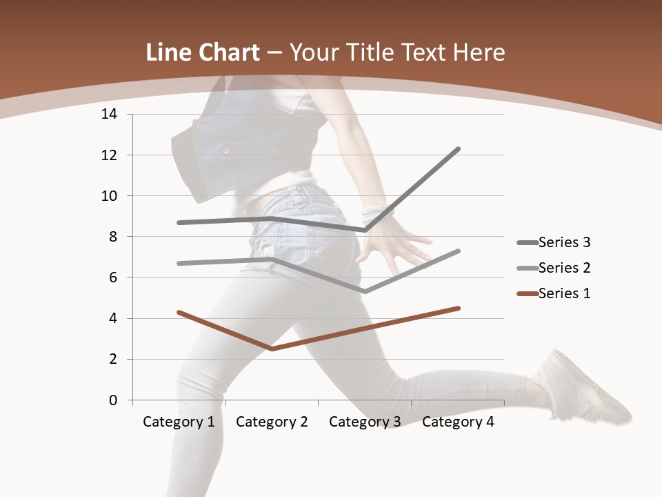 Young One Woman PowerPoint Template