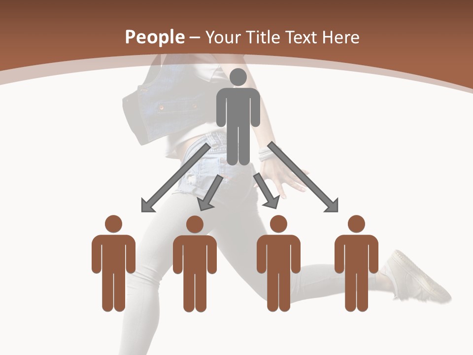 Young One Woman PowerPoint Template