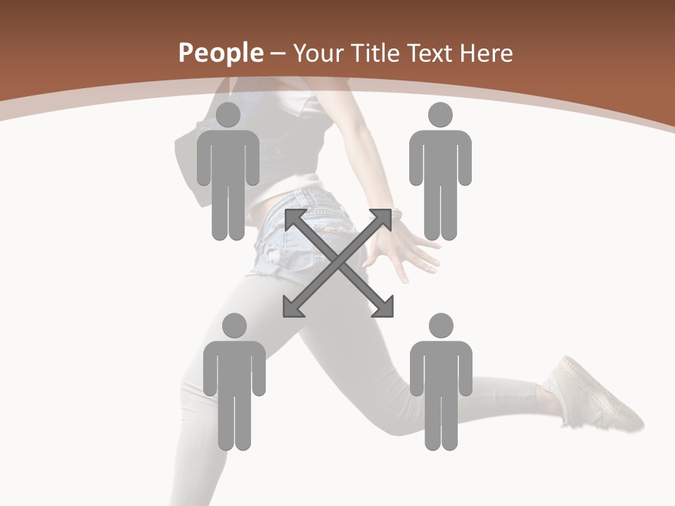 Young One Woman PowerPoint Template