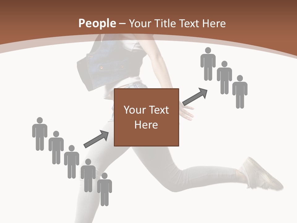 Young One Woman PowerPoint Template