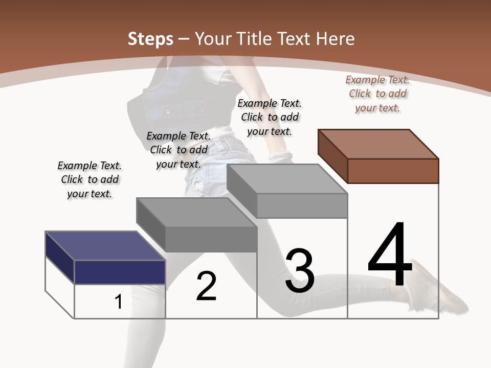 Young One Woman PowerPoint Template