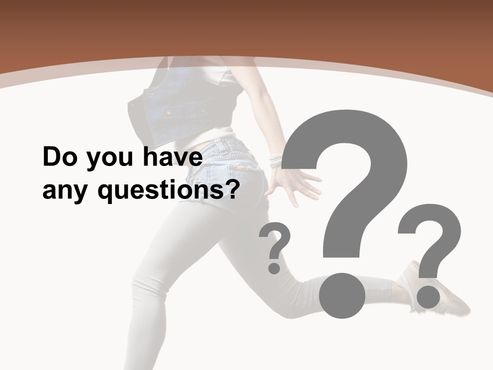 Young One Woman PowerPoint Template