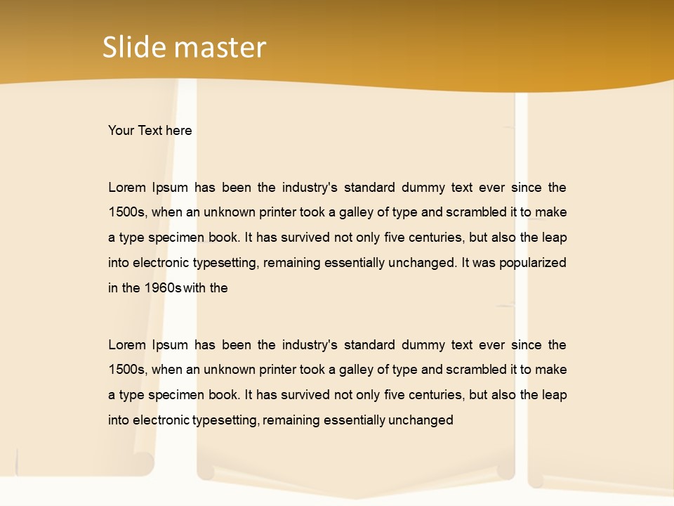 Writing Antique Medieval PowerPoint Template