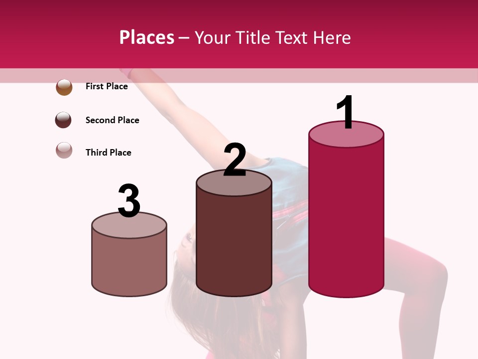 Posing Performer Agility PowerPoint Template