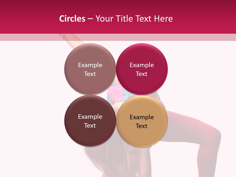 Posing Performer Agility PowerPoint Template