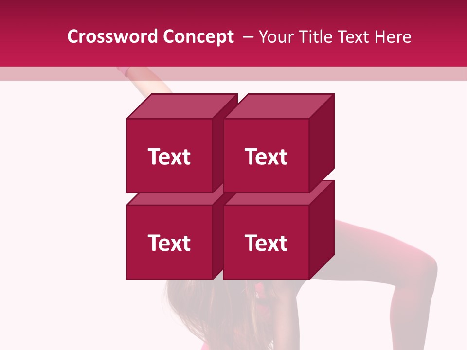 Posing Performer Agility PowerPoint Template