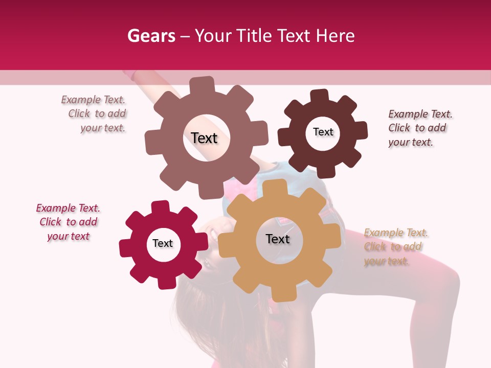 Posing Performer Agility PowerPoint Template