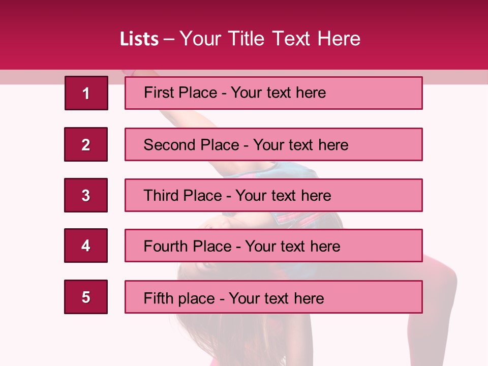 Posing Performer Agility PowerPoint Template