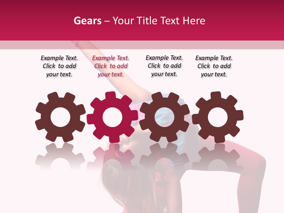 Posing Performer Agility PowerPoint Template