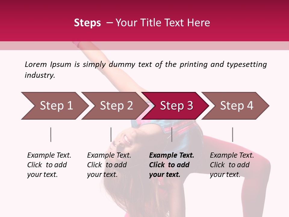 Posing Performer Agility PowerPoint Template