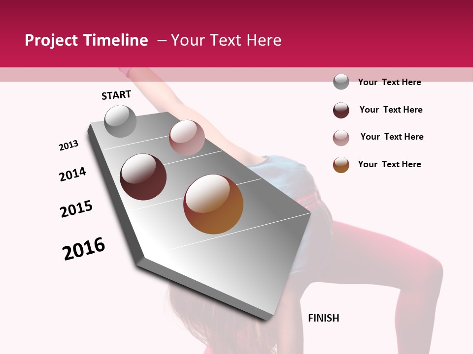 Posing Performer Agility PowerPoint Template