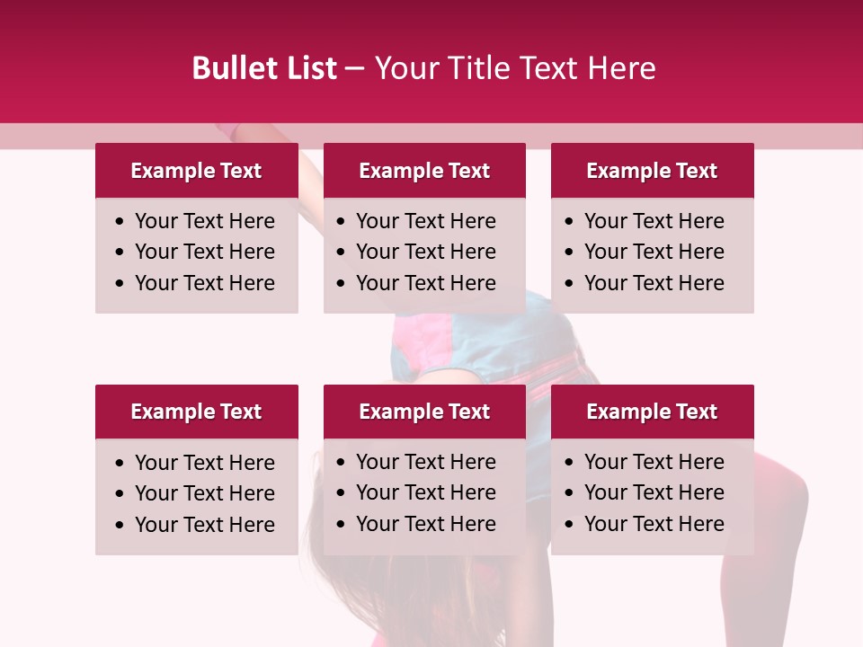 Posing Performer Agility PowerPoint Template