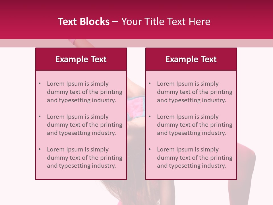 Posing Performer Agility PowerPoint Template